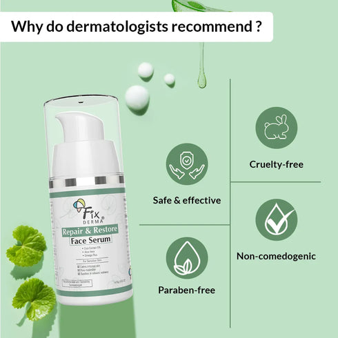 Fixderma Skincare Repair And Restore Face Serum For Sensitive Skin
